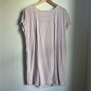 Madewell Pink and White Striped Dress